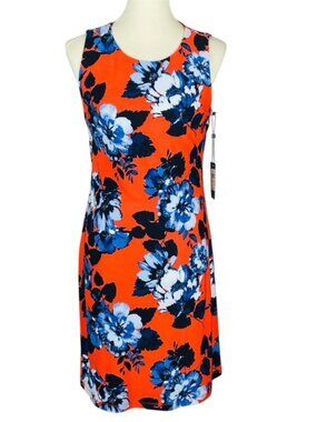 NWT Tommy Hilfiger Tankr Dress Sz 4 Floral Stretch Vacation Resort Beach Summer